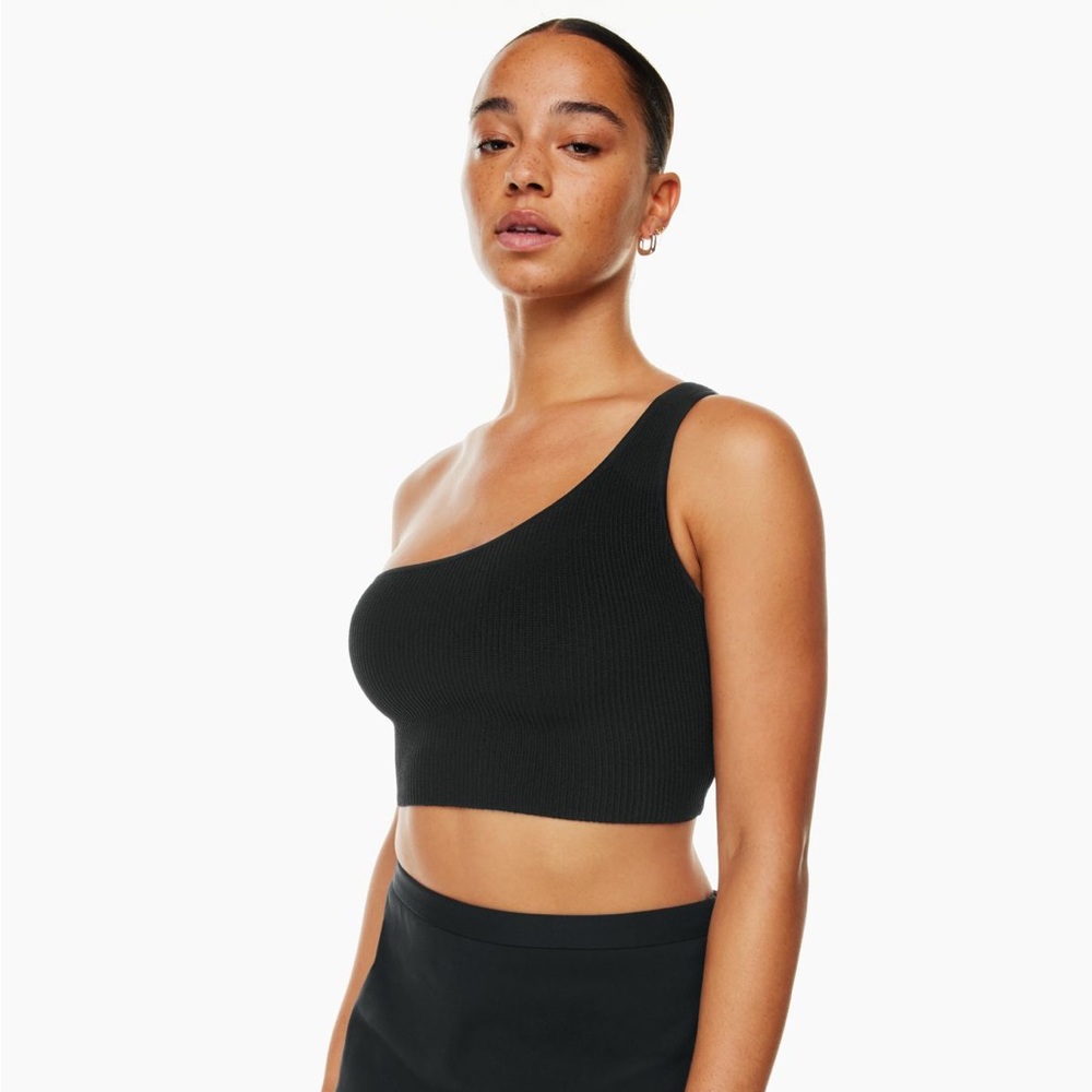Aritzia babaton sculpt knit one shoulder top